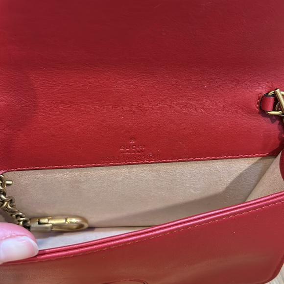 Gucci marmont red bag - Picture 9 of 13